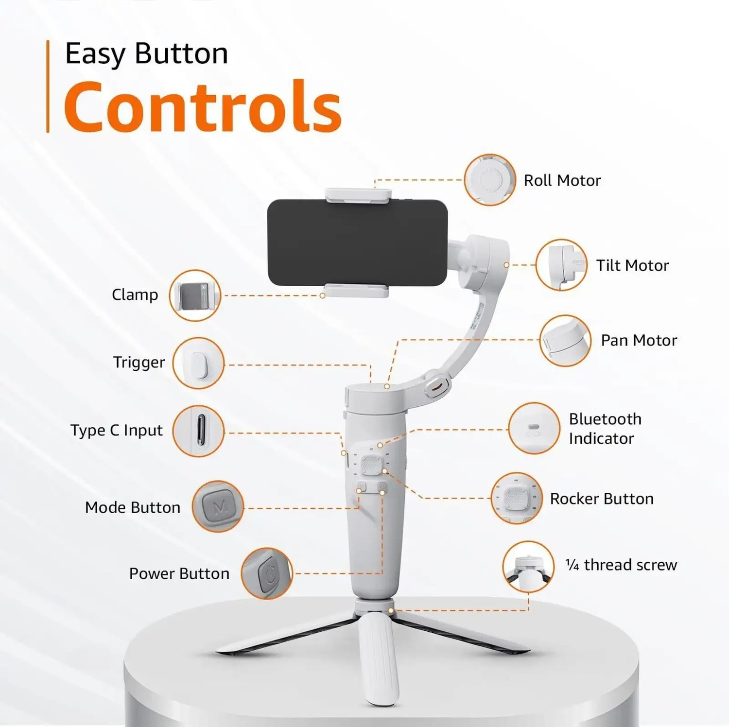 Image of spellcell M1 3 Axis Gimbal for Camera, Mobile