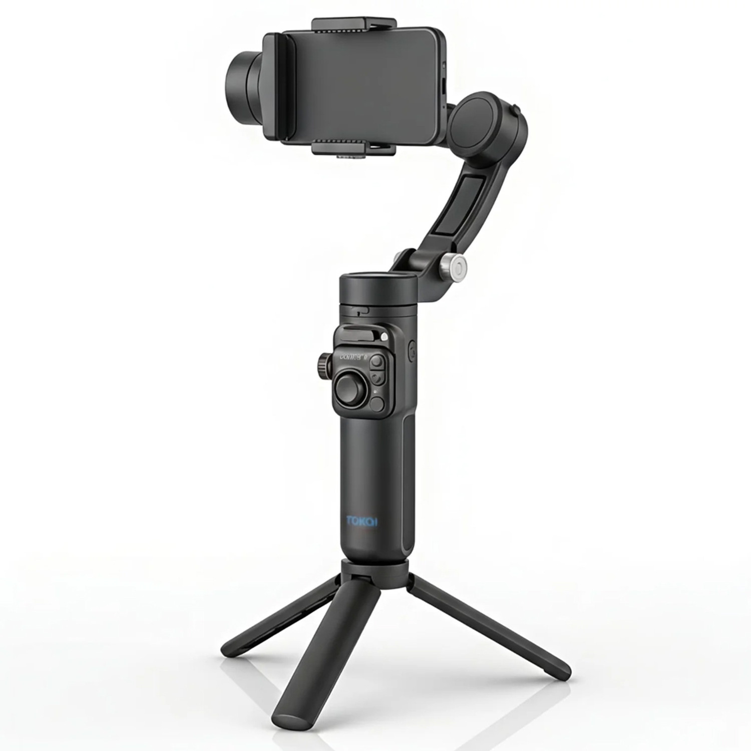 Image of zone alpha TOKQI M02 3-Axis Smartphone Gimbal with AI Face Tracking, 36H Battery & Tripod 3 Axis Gimbal for Mobile