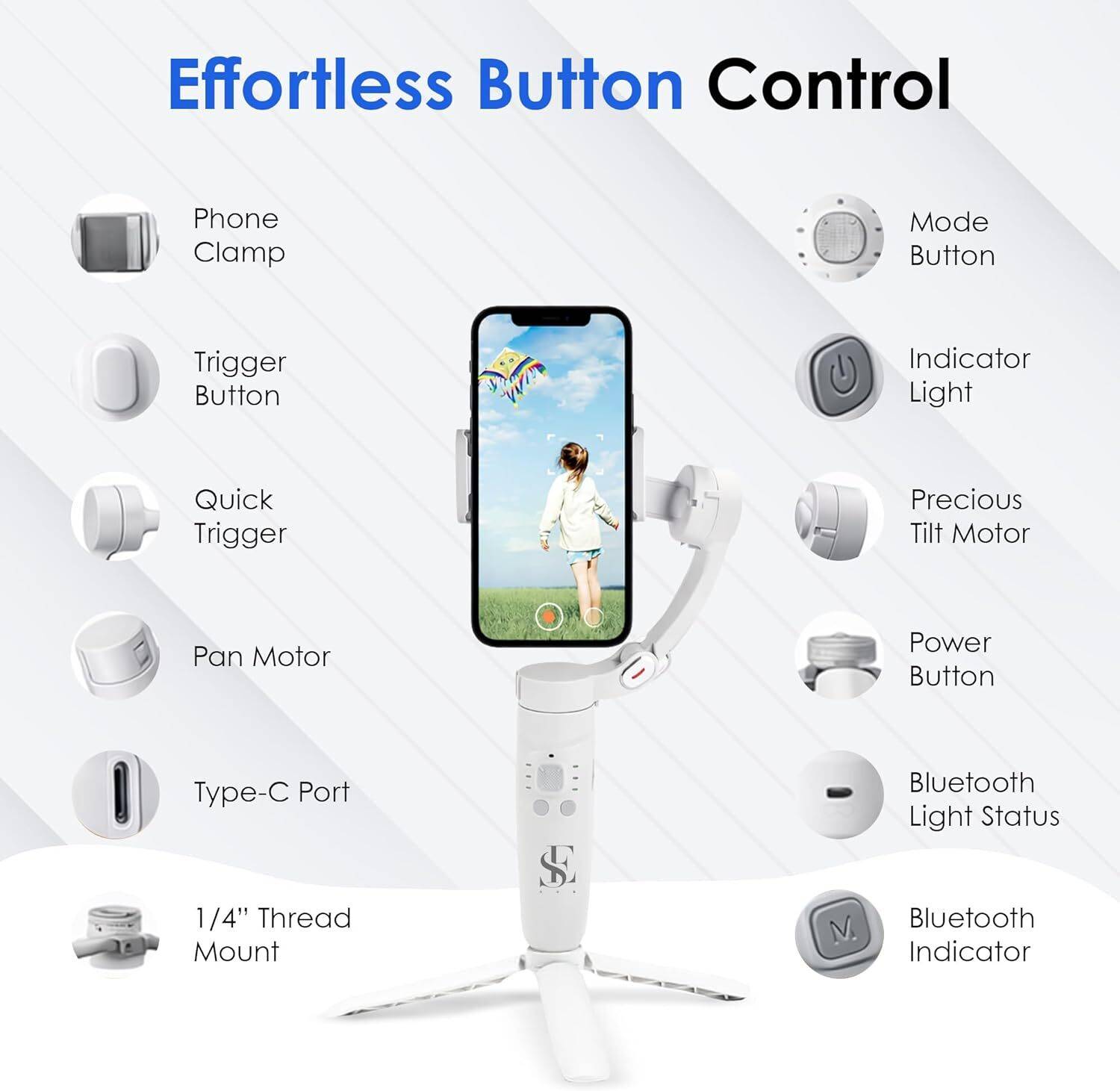 se hub Portable AI Tracking Gimbal for Smartphone - Image 4