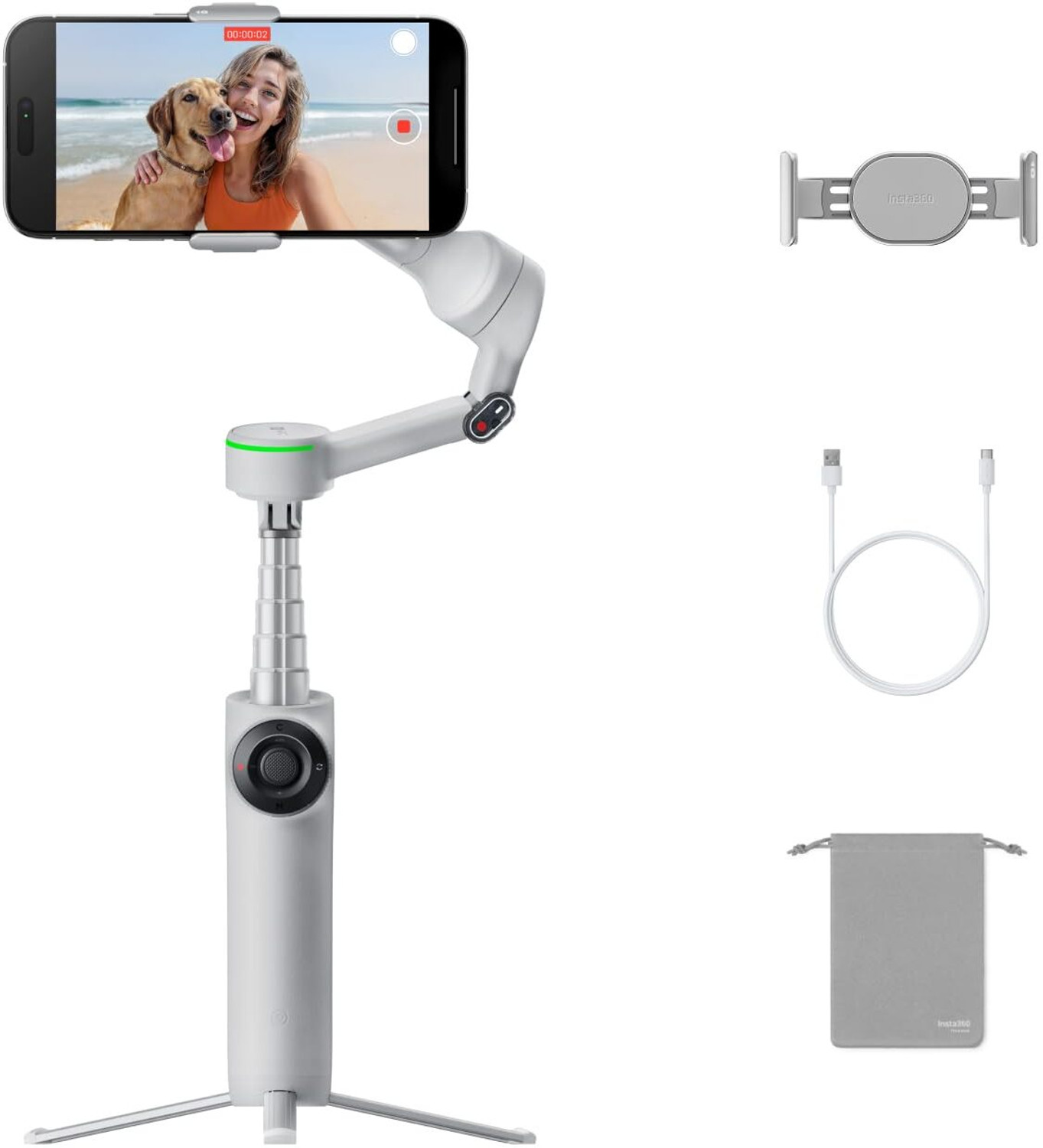 Image of Insta360 Flow 2 Pro Standard 3 Axis Gimbal for Mobile