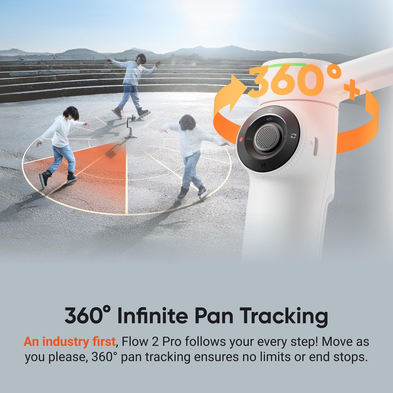 Image of Insta360 Flow 2Pro AI Tracker Kit 3 Axis Gimbal for Mobile