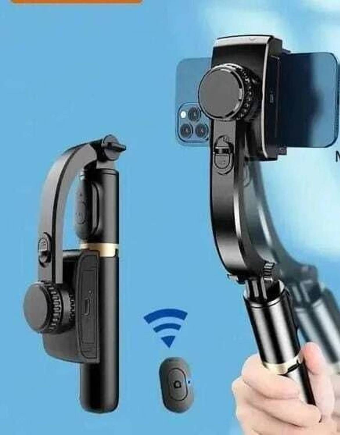 Totthar Gimbal Q08 with full 360 Degree Rotational Function G25 3 Axis Gimbal for Mobile