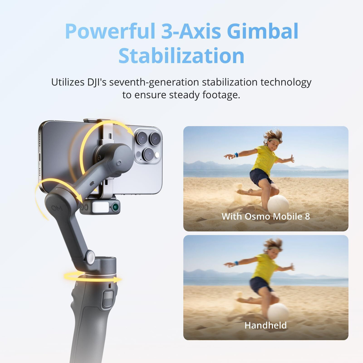 Image of dji Osmo Mobile 8 Standard 3 Axis Gimbal for Mobile