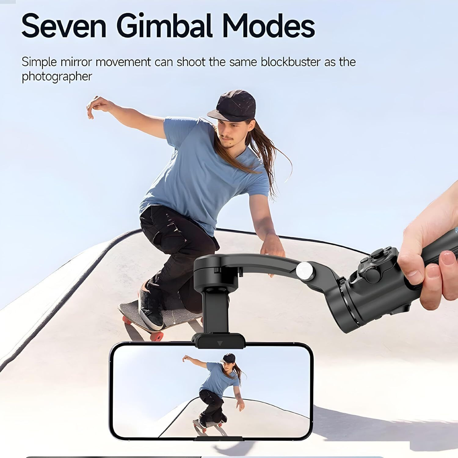 Image of Divine creation M02, 3-Axis Handheld Gimbal Stabilizer Anti-Shake Video AI Stabilization B145 3 Axis Gimbal for Camera, Mobile