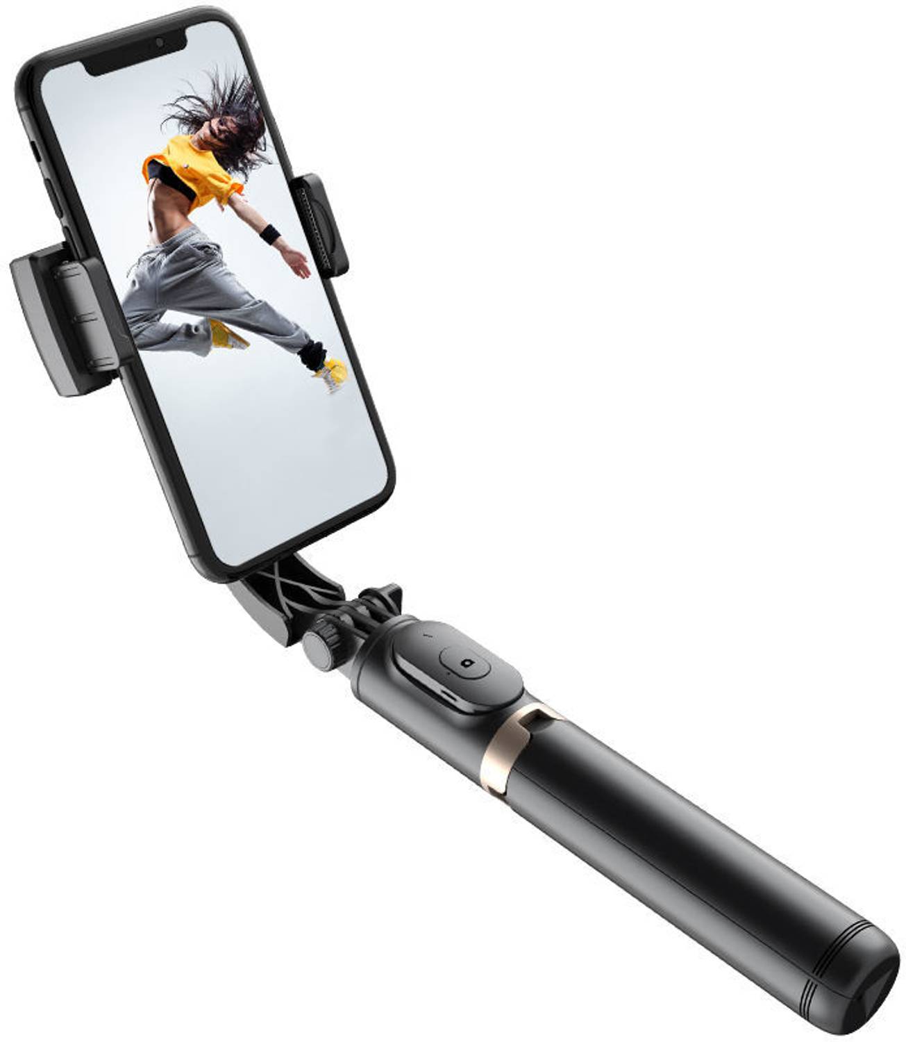 MOBONE Q08 Phone Gimbal Stabilizer Wireless BT Selfie Stick Tripod Stabilizer Holder Single Gimbal for Camera, Mobile