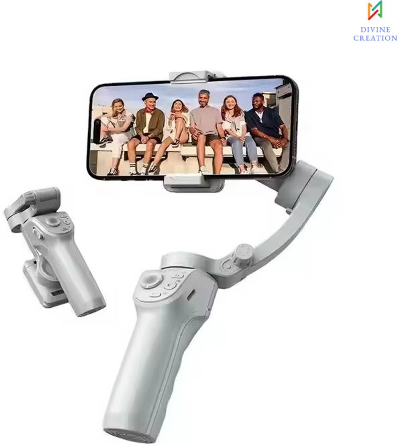 Divine creation M01 Steady 3-Axis Smart Gimbal Ultra-Smooth Handheld Intelligent Tracking D190 3 Axis Gimbal for Mobile