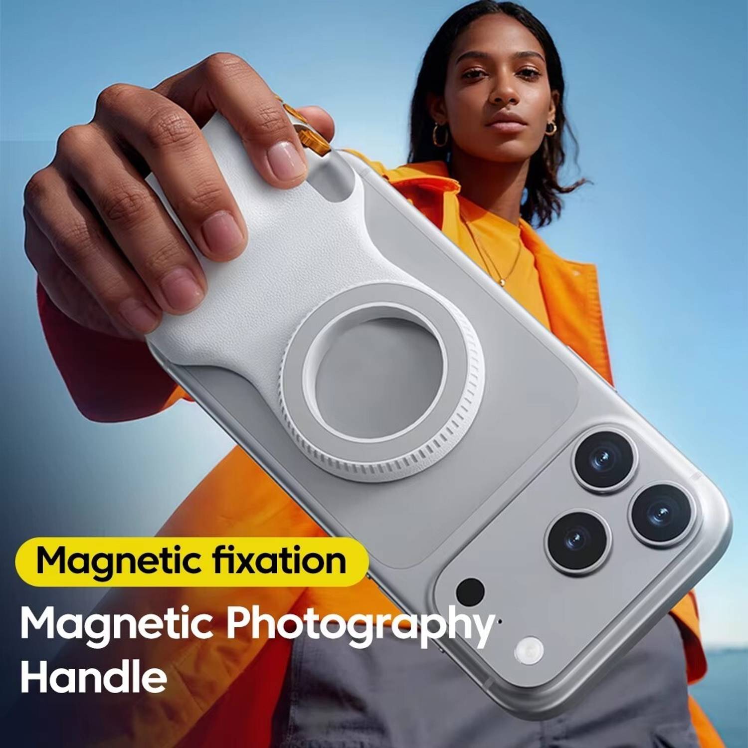 Wifton K02 Magnetic Assist Ring Flash Grip For Phone 2 Axis Gimbal for Mobile