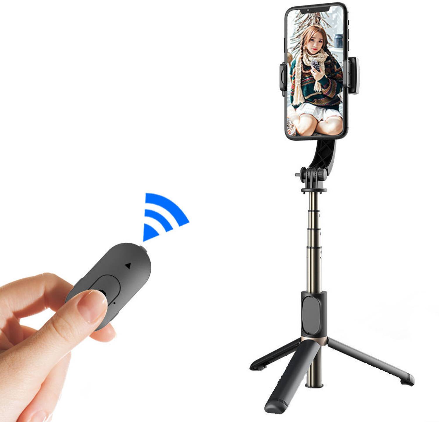 MOBONE Q08 Gimbal stabilizer for phone Stabilized Photo & Video Single Gimbal for Camera, Mobile
