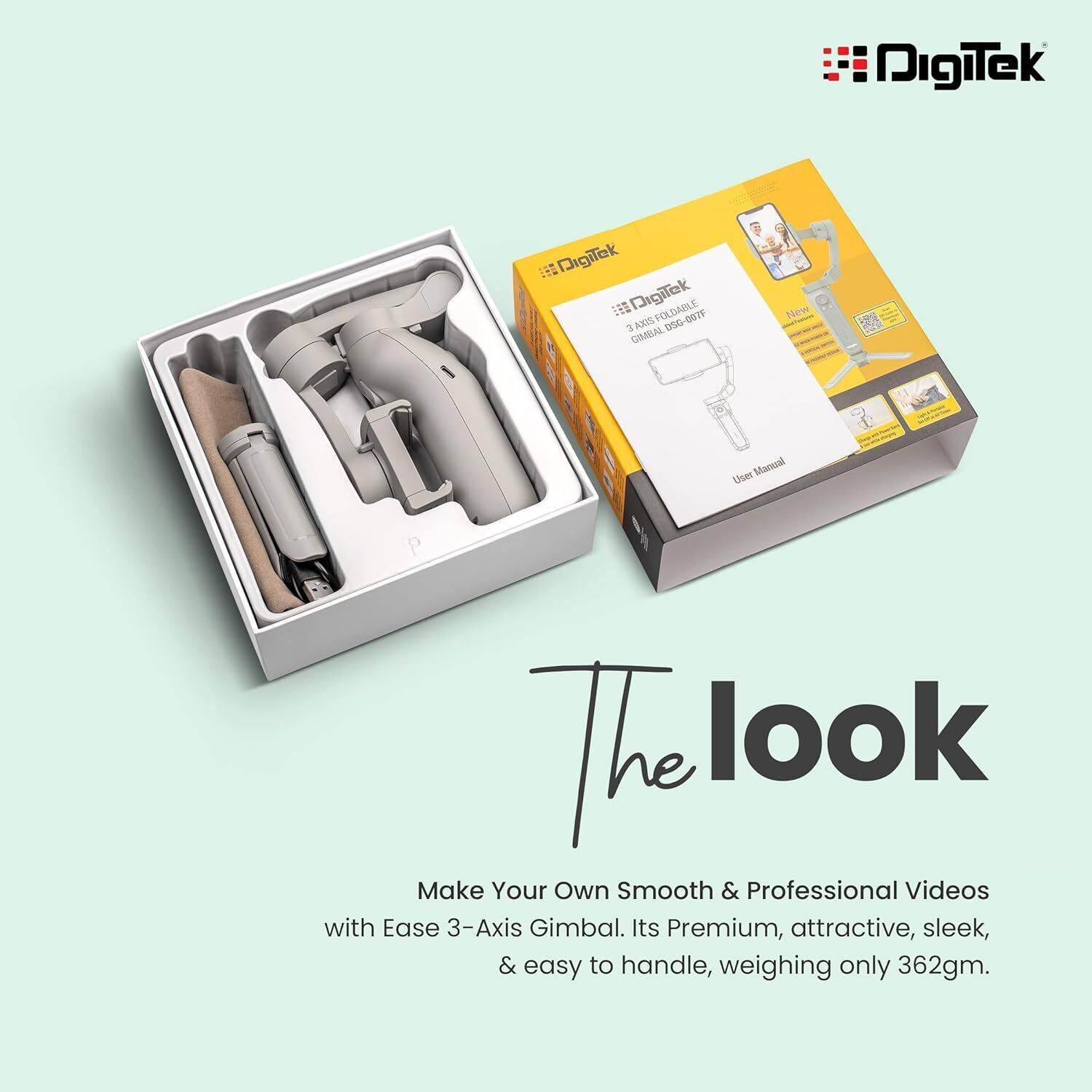DIGITEK DSG 007F 3 Axis Gimbal for Smartphones - Image 2