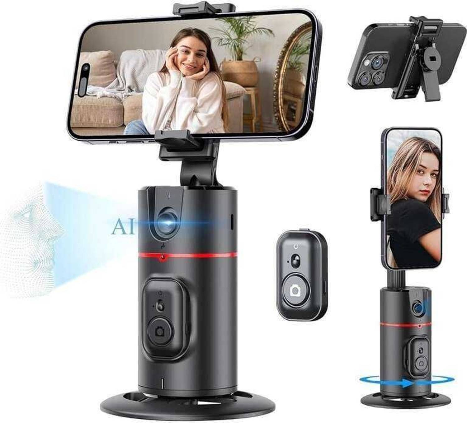 EVAAENTERPRISES P02 Smooth 360 Degree Gimbal 2 Axis Gimbal for Mobile