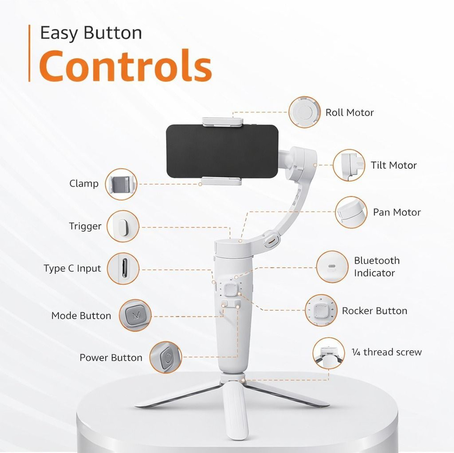 Image of Steepify M2-3AXIS 3 Axis Gimbal for Mobile