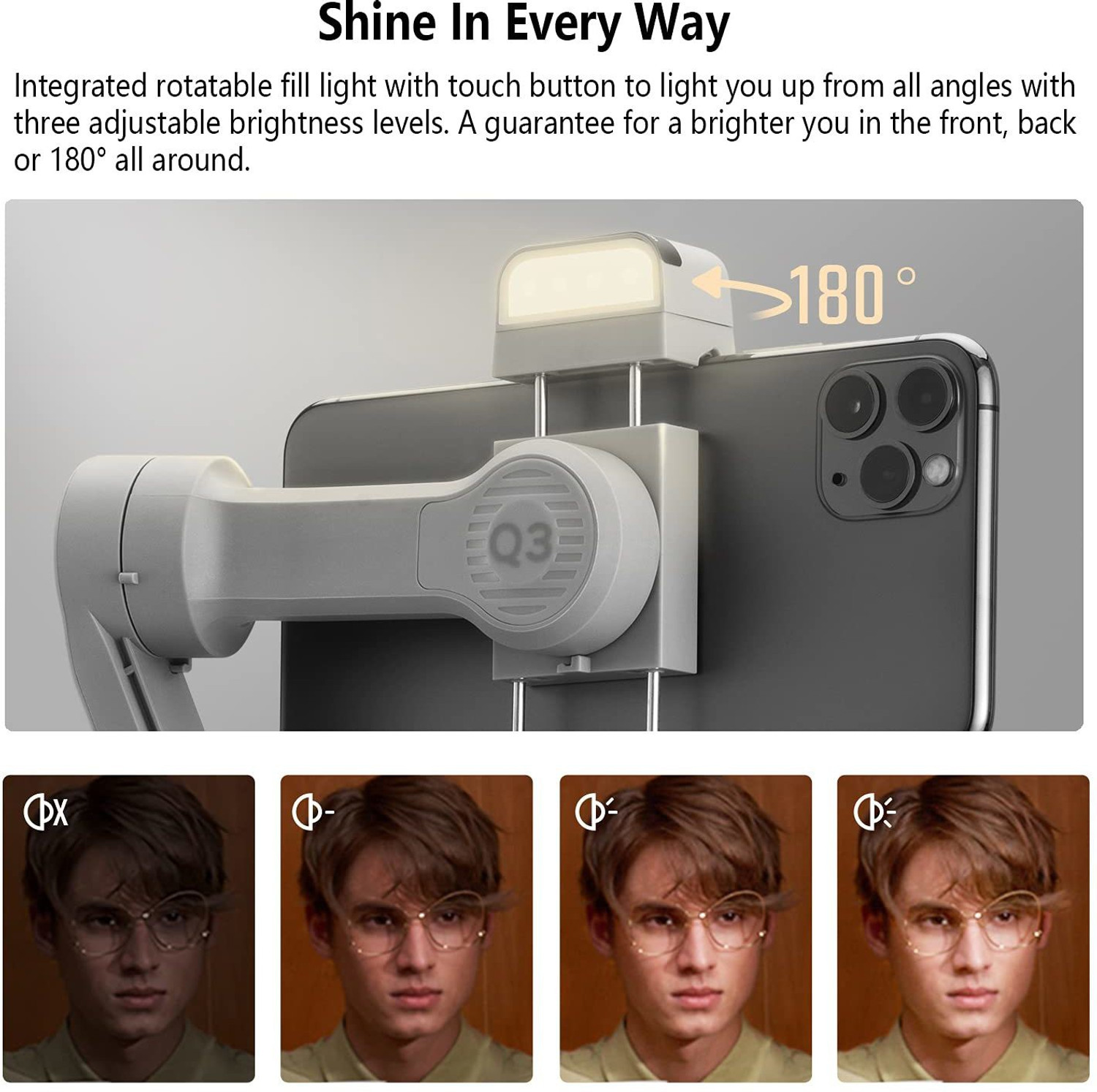 Image of Zhiyun Smooth Q3 Combo 3 Axis Gimbal for Mobile