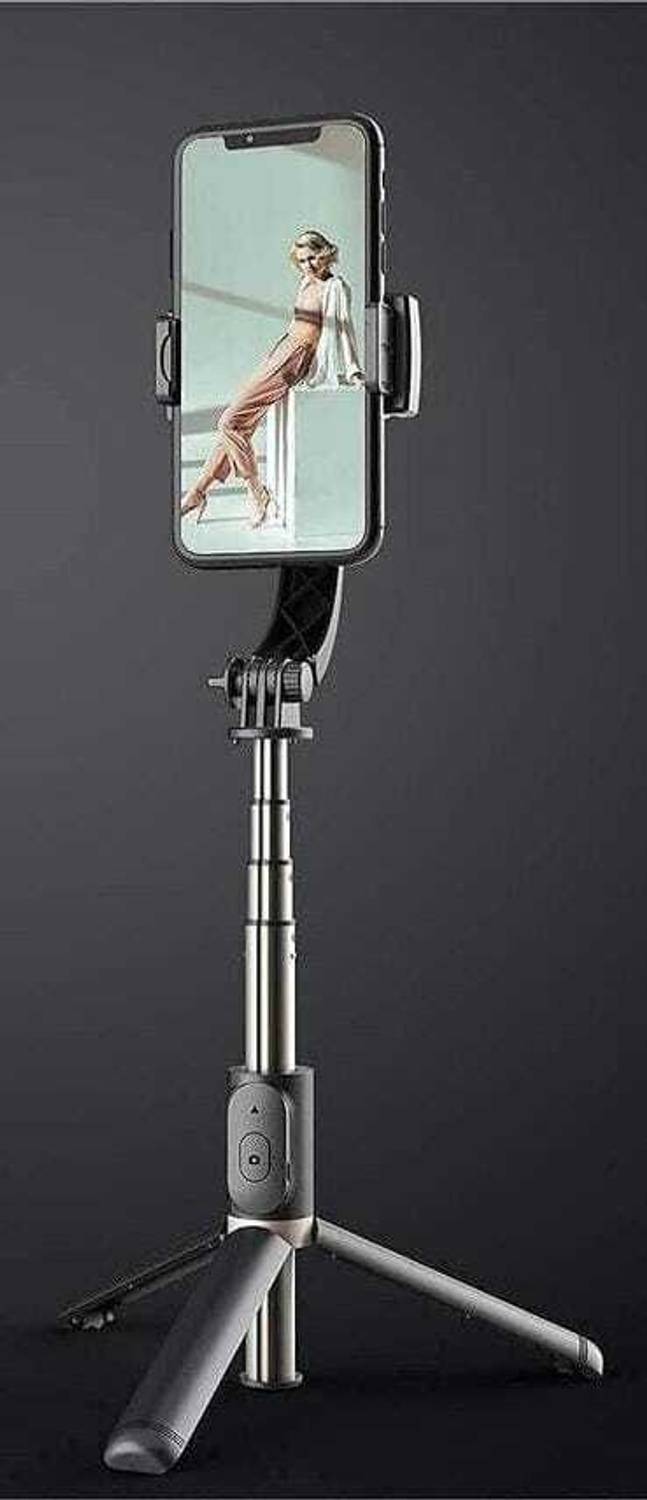 EVAAENTERPRISES BLACK q08 Gimbal 3 Axis Gimbal for Mobile