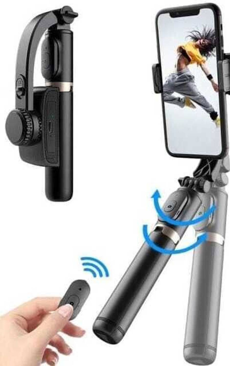 Totthar Gimbal Q08 with full 360 Degree Rotational Function G34 3 Axis Gimbal for Mobile