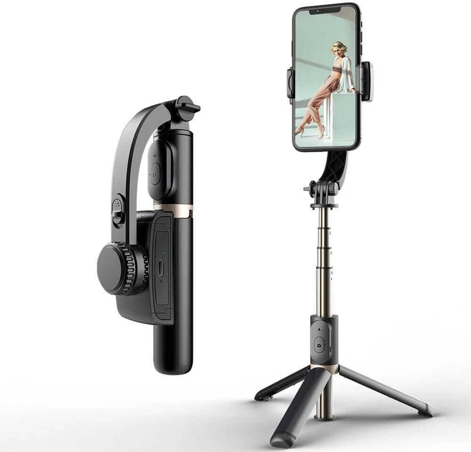 Jaggo Lal Q08 Gimbal Smooth 360 degree rotation 3 Axis Gimbal for Mobile, Camera