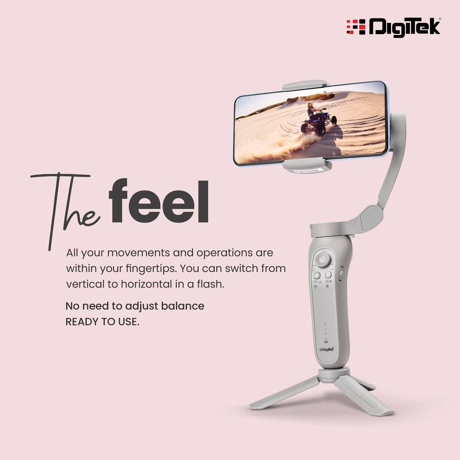 DIGITEK DSG 007F 3 Axis Gimbal for Smartphones - Image 5
