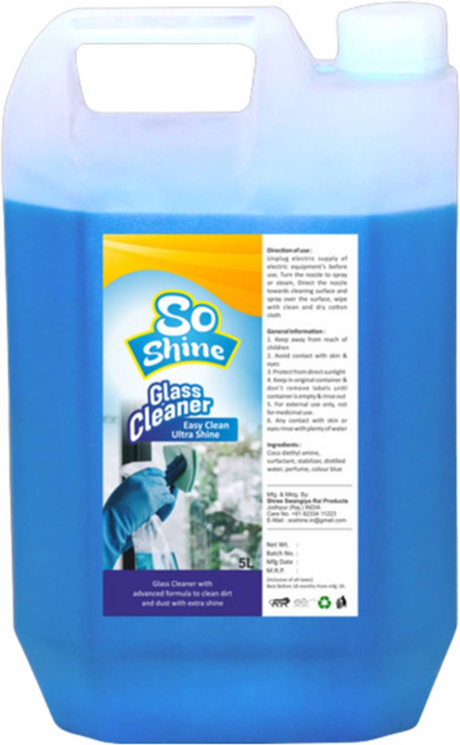 Soshine Glass Cleaner (5 L)