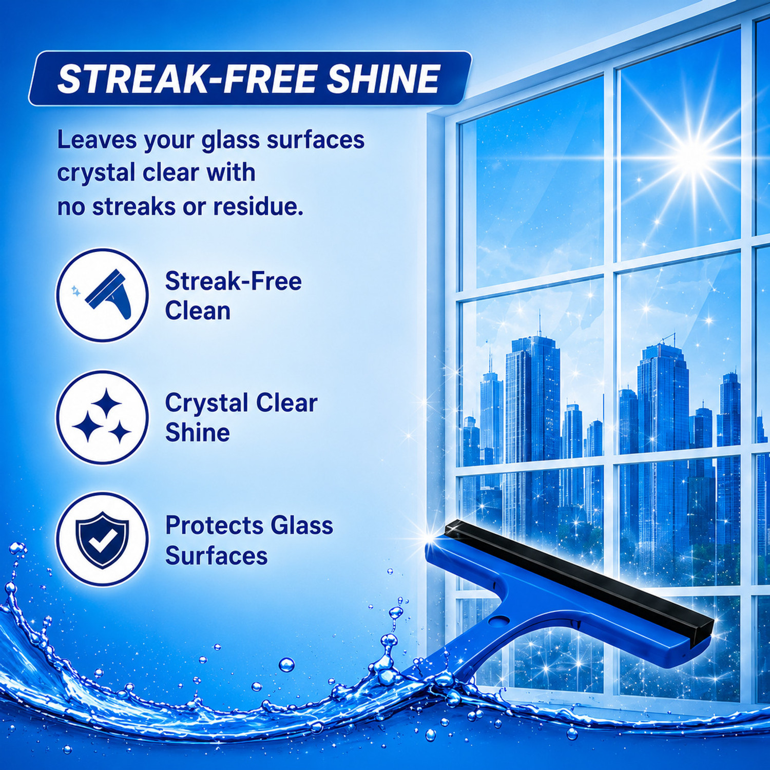 Image of GROVANTI ORGANIC Premium Glass Cleaner - Economy | Free Shine for Windows, Mirrors