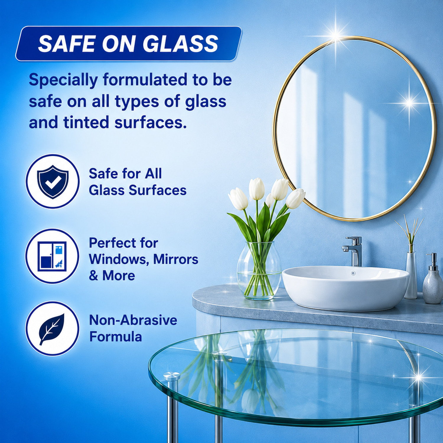 Image of GROVANTI ORGANIC Premium Glass Cleaner - Economy | Free Shine for Windows, Mirrors