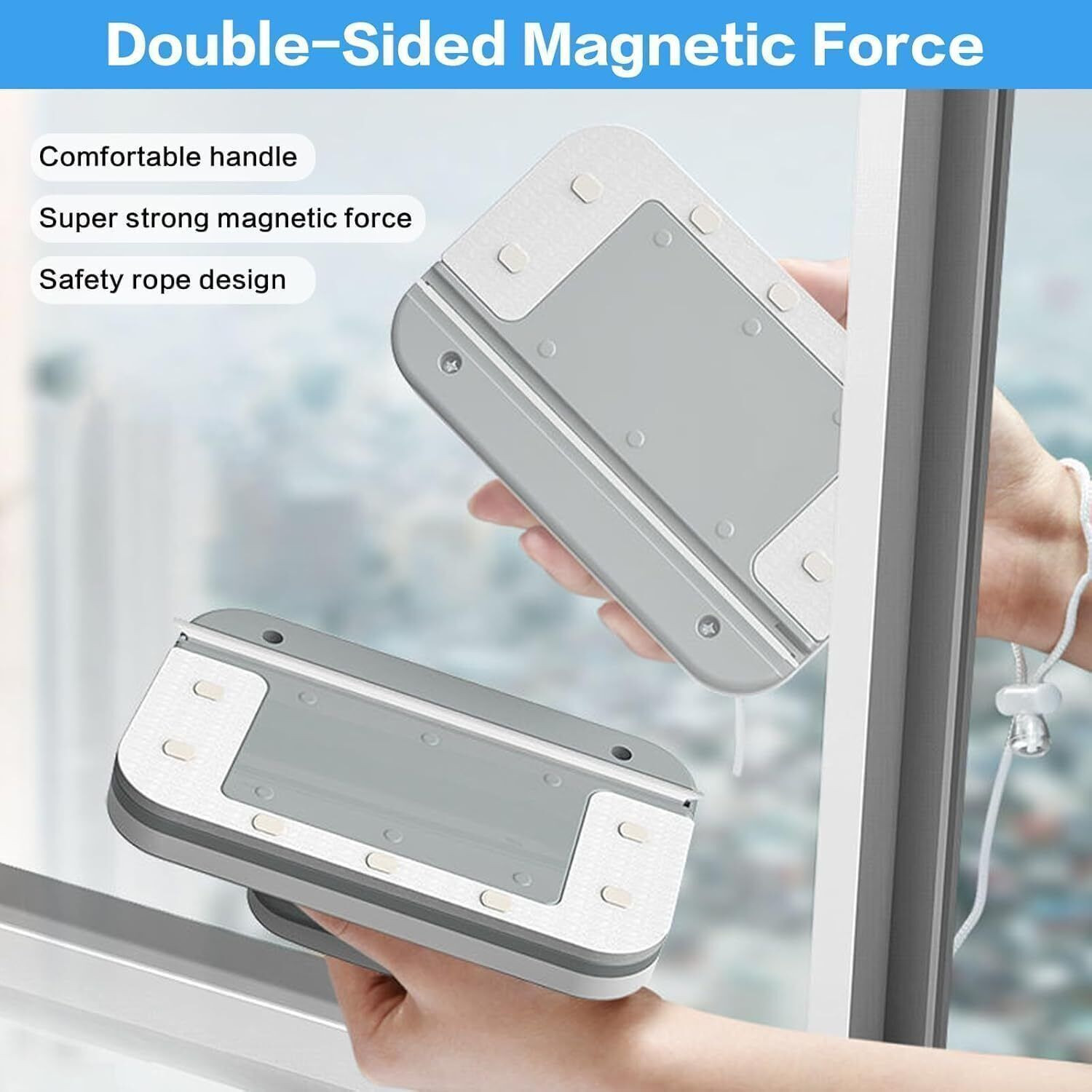 Image of KASHTHBHANJAN Magnetic Window Wiper Cleaner