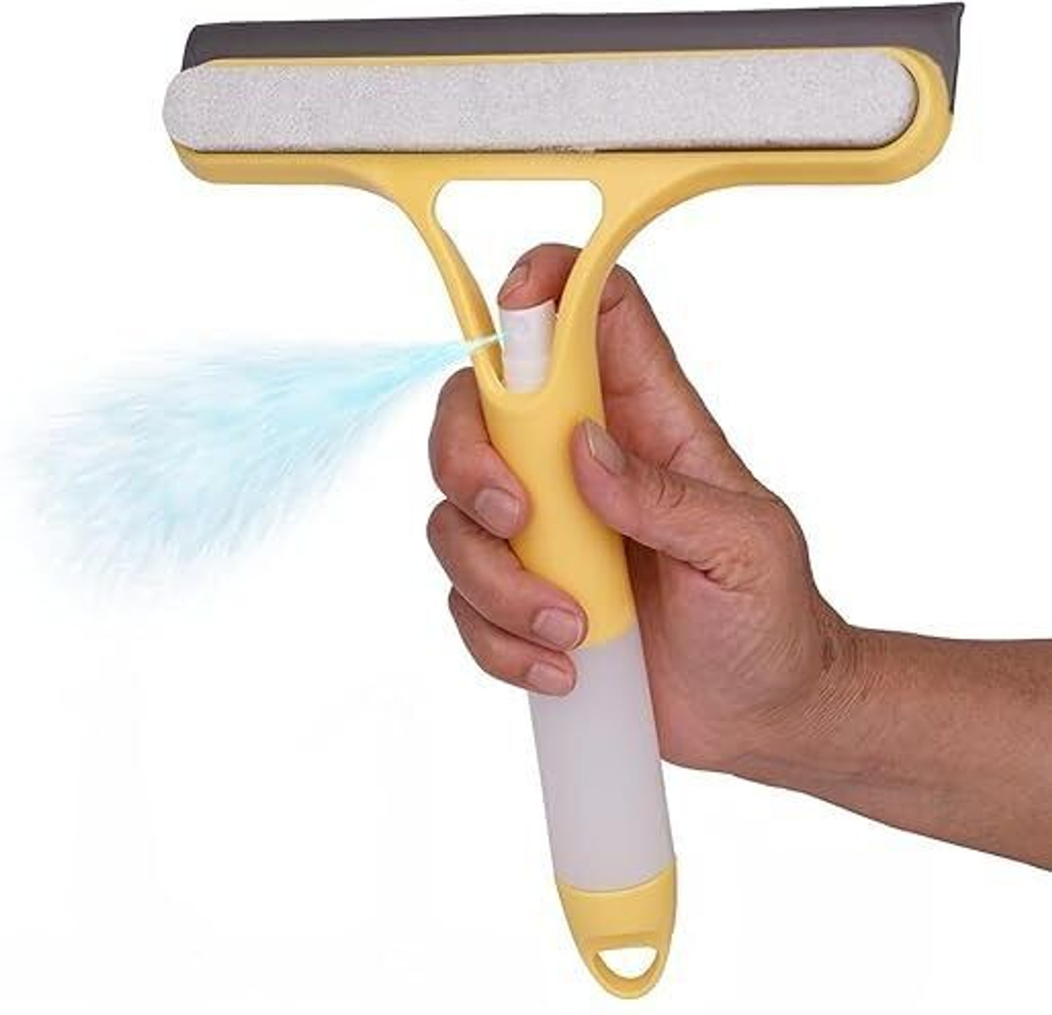 Image of Elpenor Glass Wiper 3 in 1 Bottle Sprayer for Bathroom,Table, Office, Car Window Cleaner