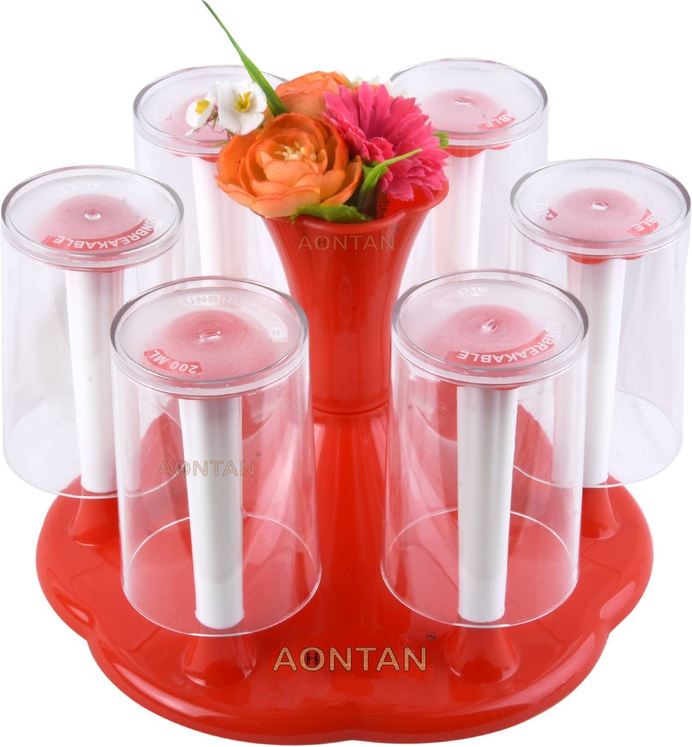 AONTAN Glass Holder Stand And Spoon Stand Plastic Glass Holder