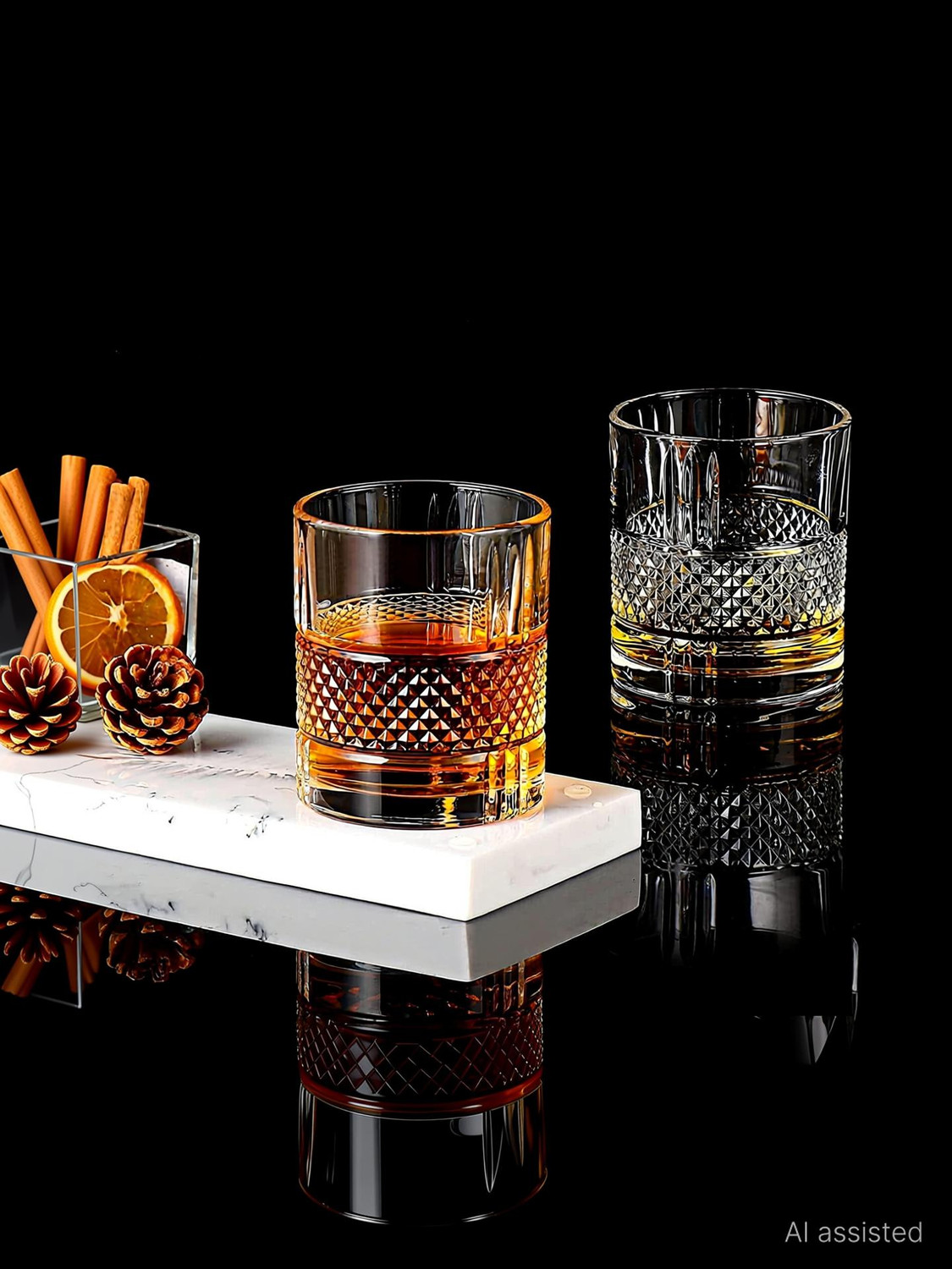 Image of okechuku (Pack of 3) New3 grwearshb-crystal-belt-whisky-3pcs- okechuku pack of 3 Glass Whisky Glass