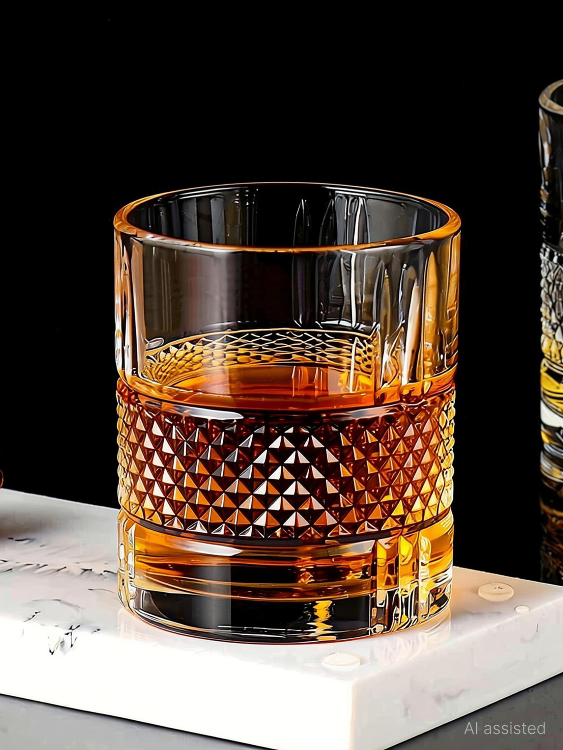 Image of okechuku (Pack of 3) New3 grwearshb-crystal-belt-whisky-3pcs- okechuku pack of 3 Glass Whisky Glass