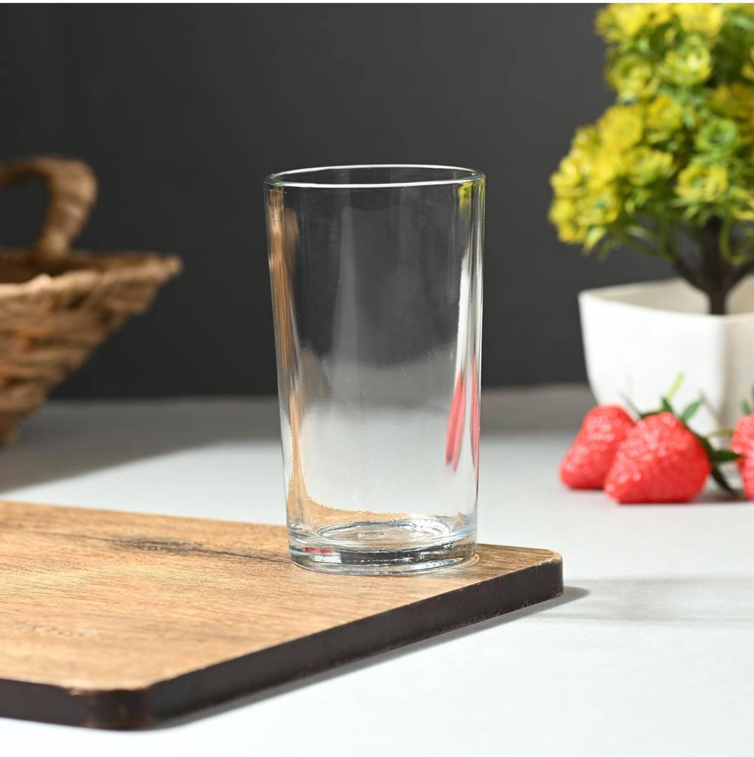 AFAST Clear Elegance: Timeless Glass Designs for Every Occasion, 200 Ml, Pack Of 1 Glass Water/Juice Glass