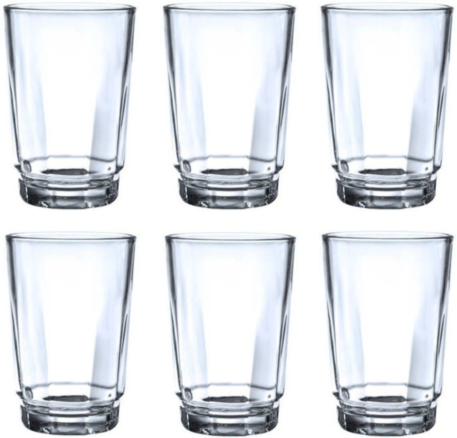 Image of JAY RAMDEV SELLER (Pack of 6) Multi Purpose Beverage Tumbler Drinking Glass Set for Home Glass Set Water /Juice Glass
