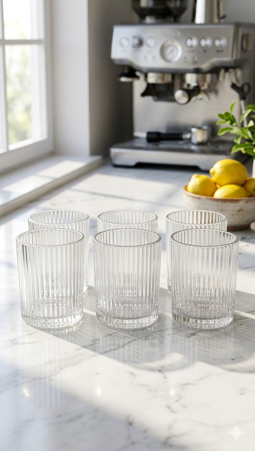 Image of Aradhya (Pack of 6) Galaxy - 01 Glass Water /Juice Glass