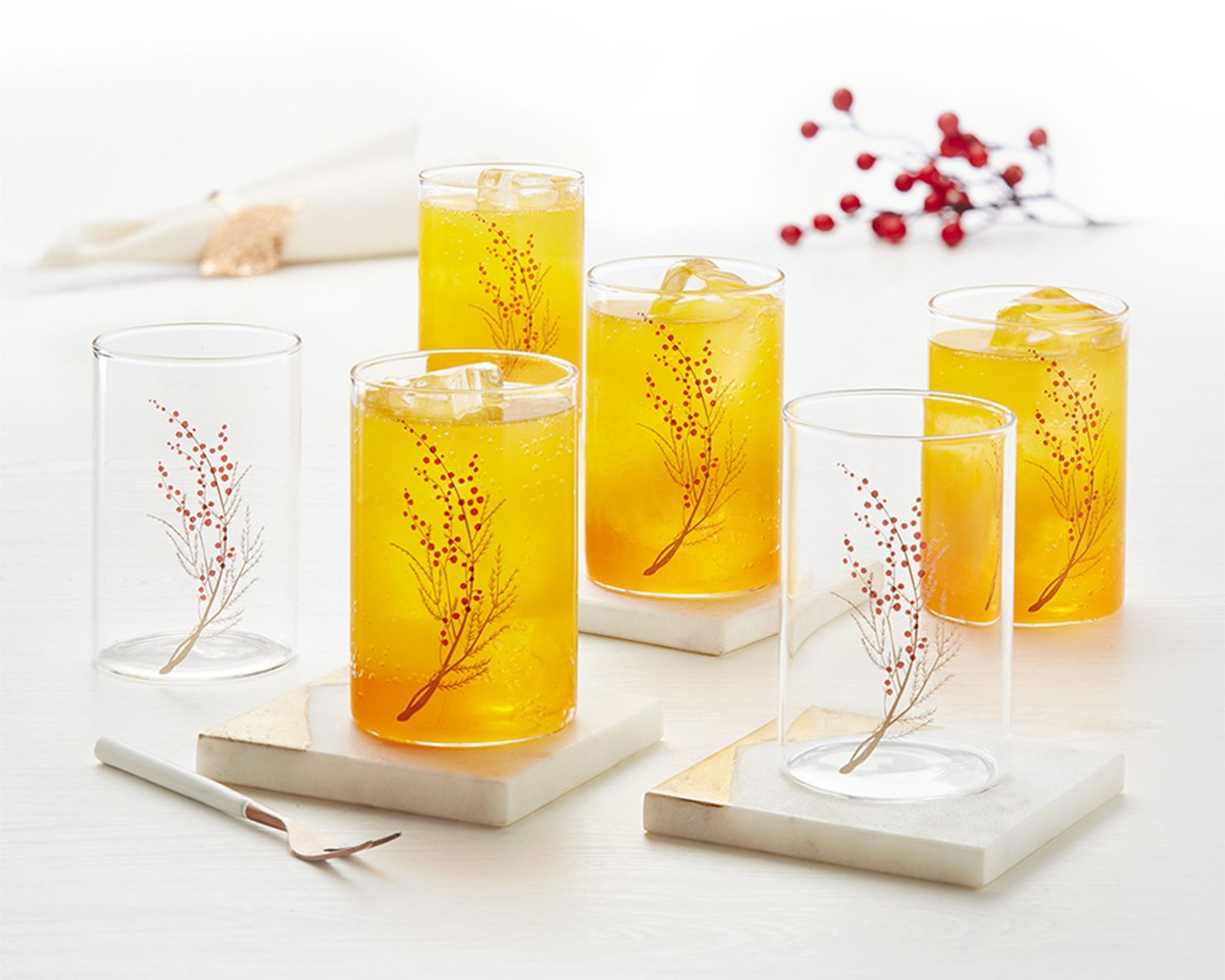 Image of BOROSIL (Pack of 6) BVVICHRM295 Glass Set Water /Juice Glass