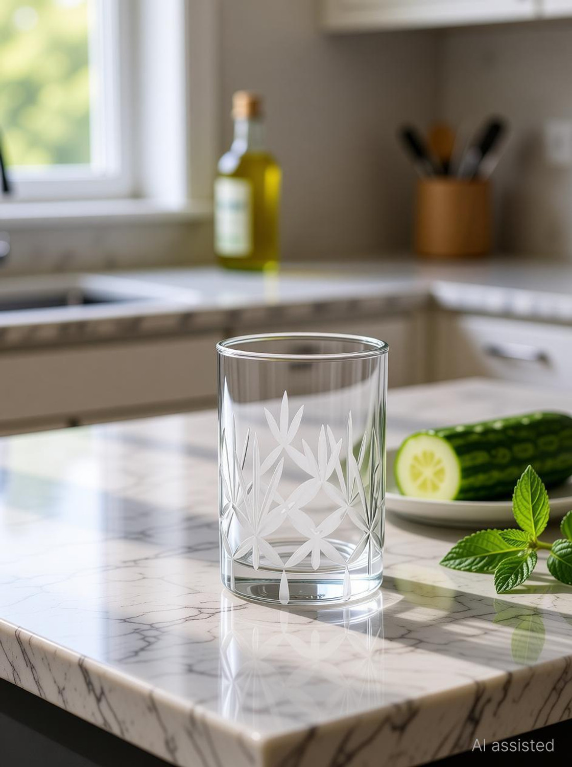 Image of BOROSIL (Pack of 6) Vision Meadow Medium Glass Set Water /Juice Glass