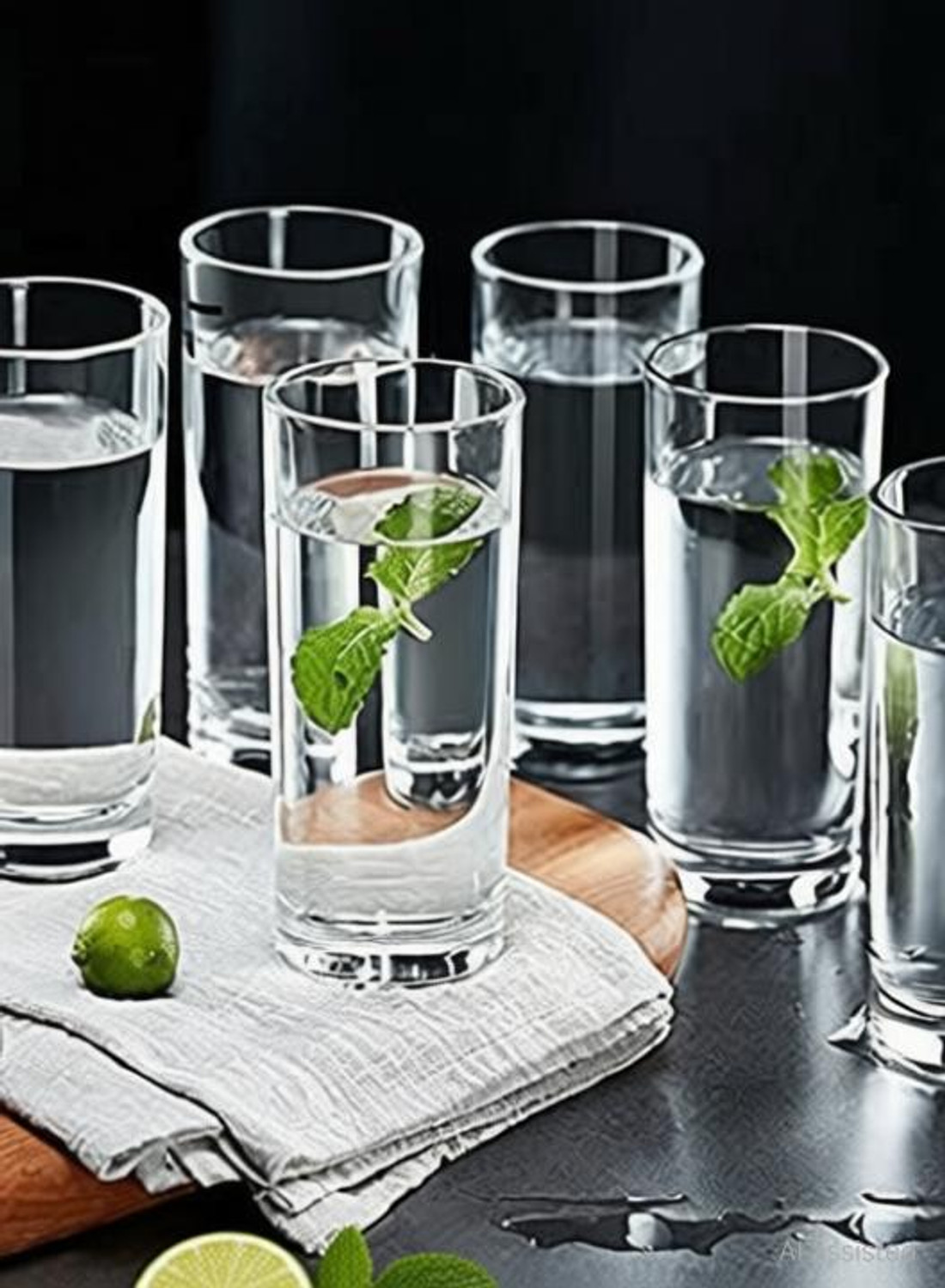 Image of GLASSPRO (Pack of 6) Classic Water and Juice glass Glass Set Water /Juice Glass