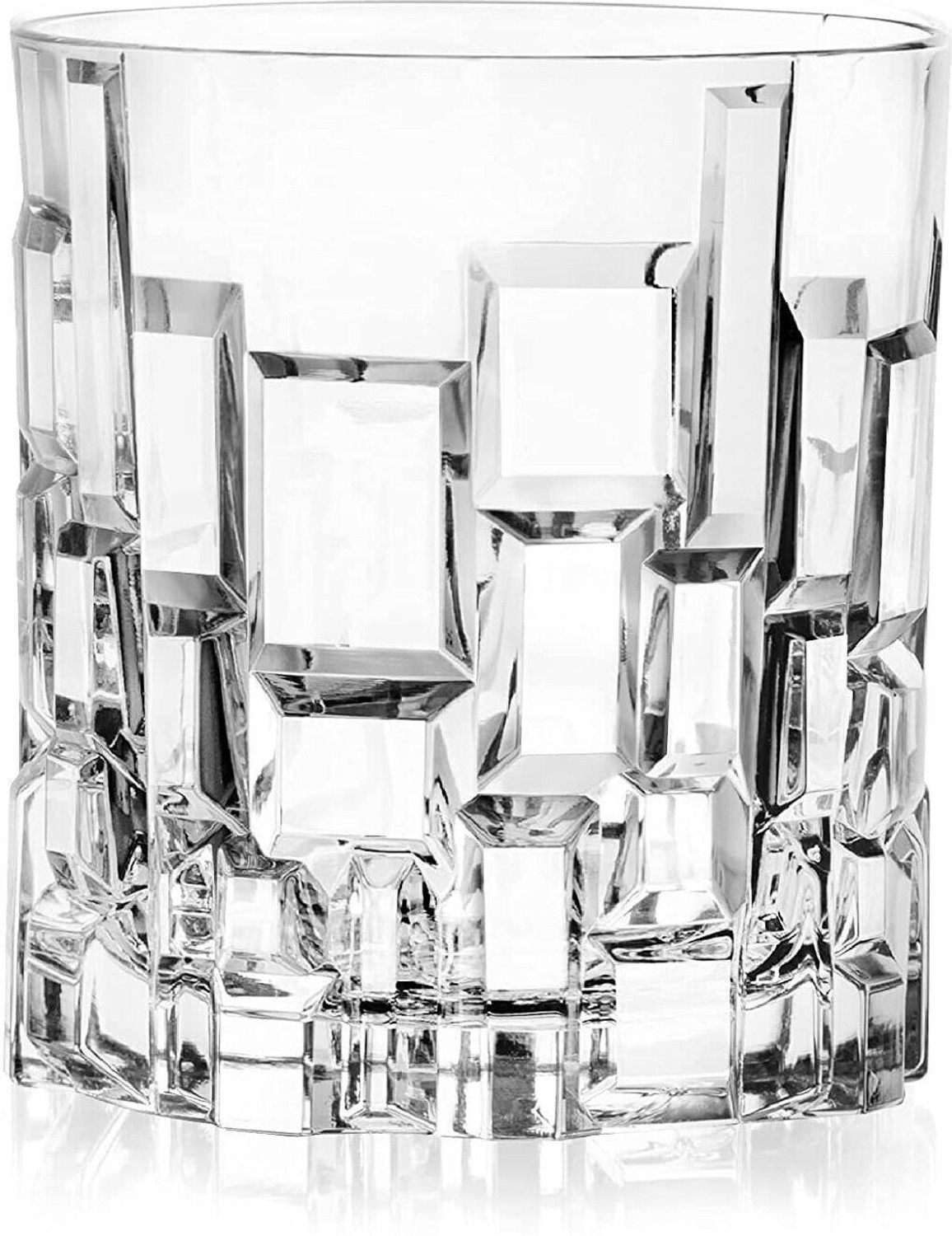 Image of okechuku (Pack of 4) 1010 New4 rytub 4 pcs cracked glass Glass Whisky Glass