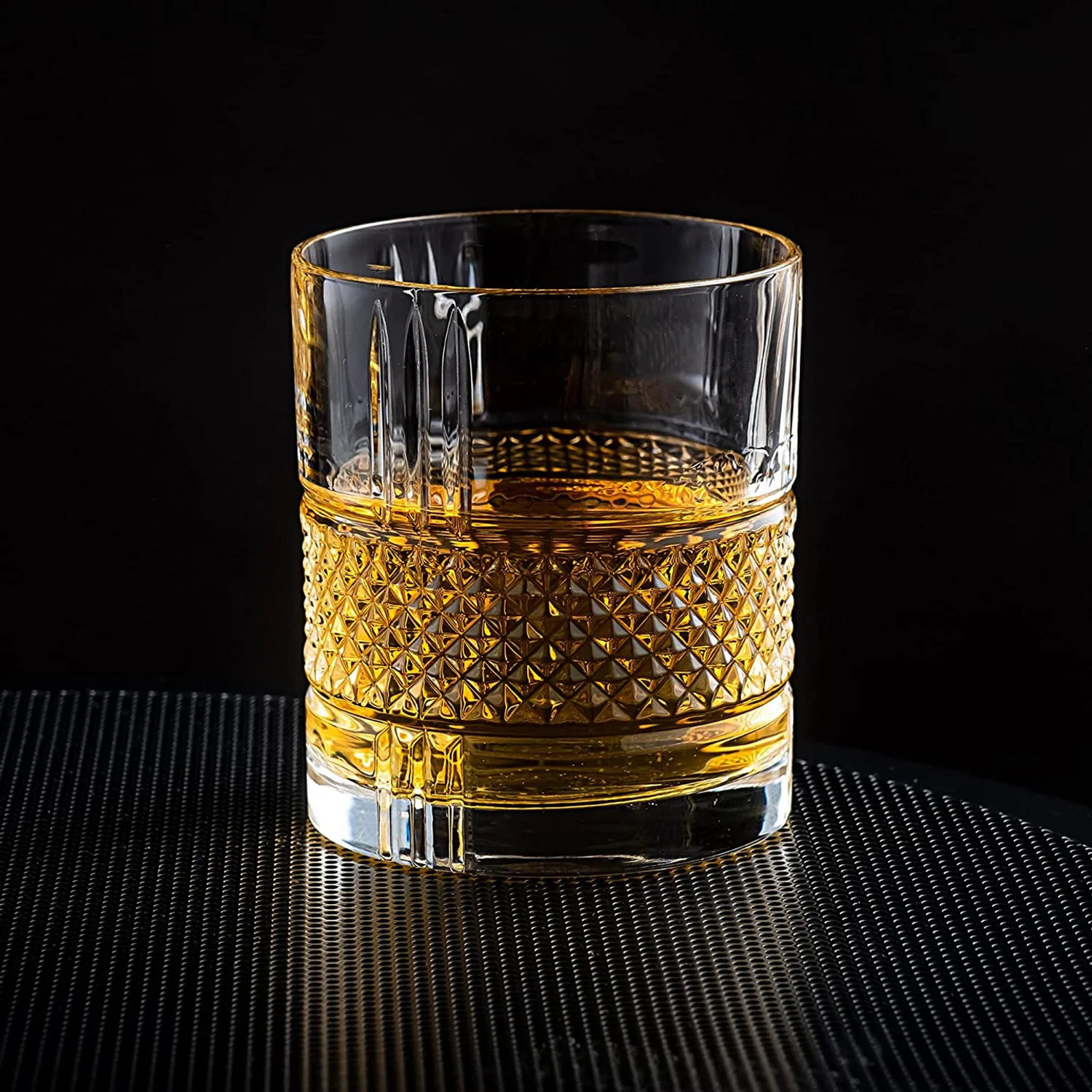 Image of okechuku (Pack of 3) Stylish Fashion Rocks Tumblers Lead-Free Glassware for Scotch Bourbon Glass Whisky Glass