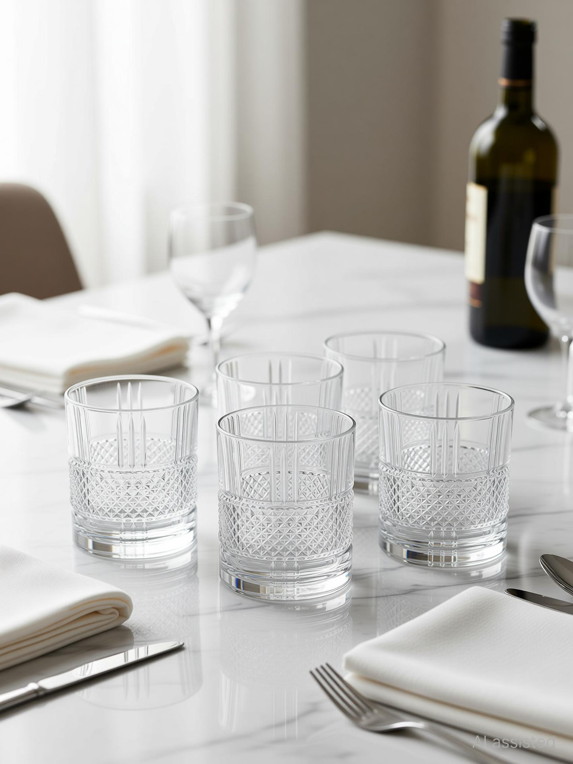 Image of okechuku (Pack of 6) New1 grwearshb-crystal-belt-whisky-2pcs- okechuku pack of 6 Glass Whisky Glass