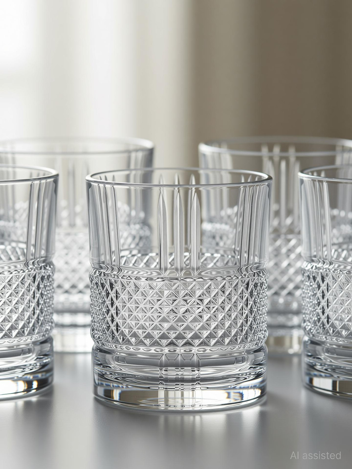 Image of okechuku (Pack of 6) New1 grwearshb-crystal-belt-whisky-2pcs- okechuku pack of 6 Glass Whisky Glass