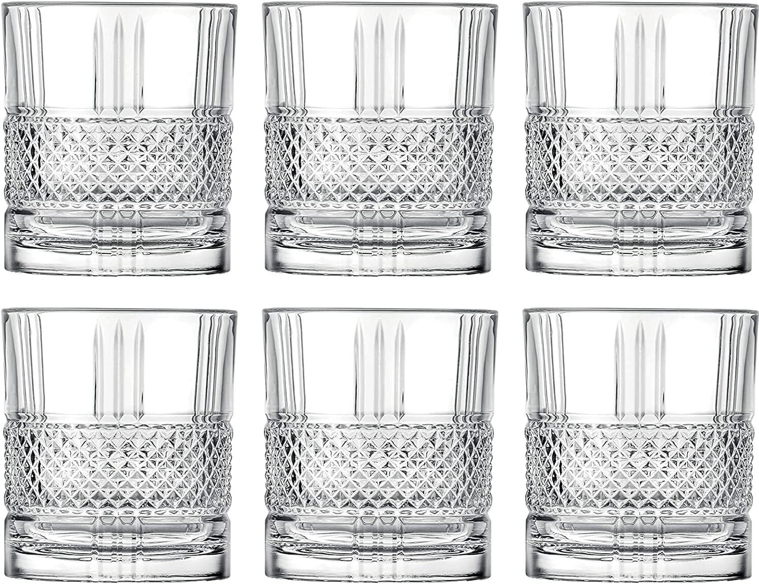 Image of okechuku (Pack of 6) New1 grwearshb-crystal-belt-whisky-2pcs- okechuku pack of 6 Glass Whisky Glass
