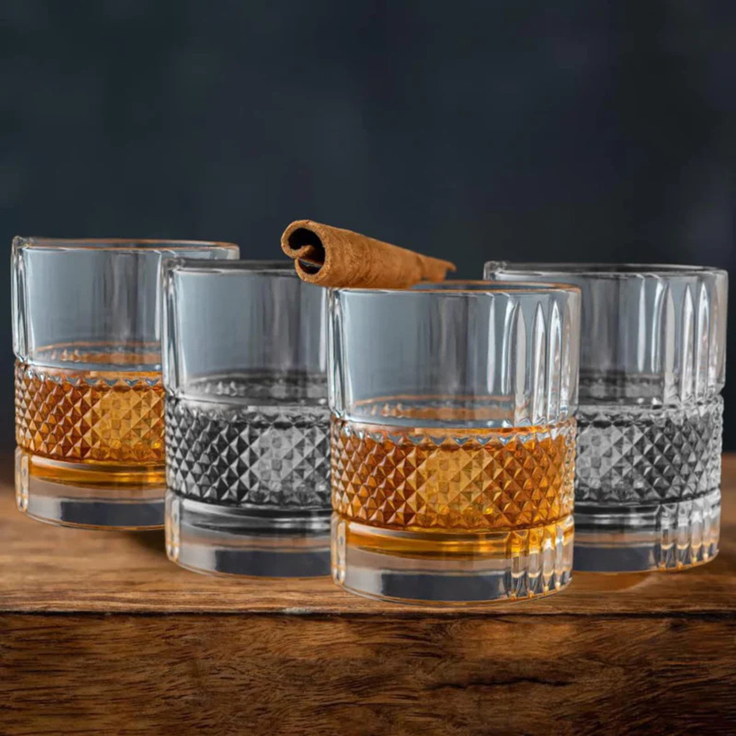 Image of okechuku (Pack of 4) 101 New4 xyz-crystal-belt-whisky-4pcs- okechuku pack of 4 Glass Whisky Glass