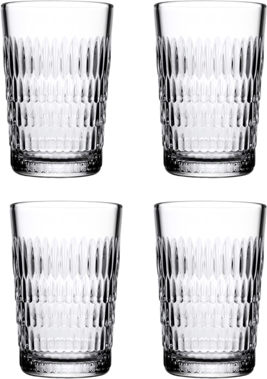 Image of PASABAHCE (Pack of 4) 1204823GP4 Glass Set Water /Juice Glass