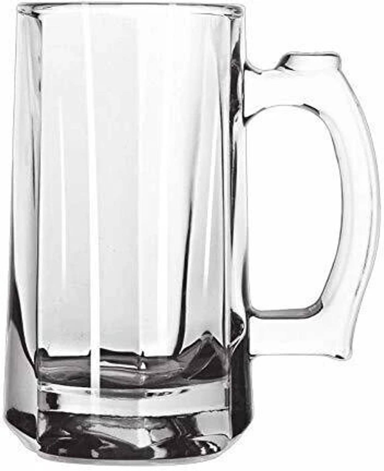 Priza Transparent Beer Mug Glass 500ml with Handle