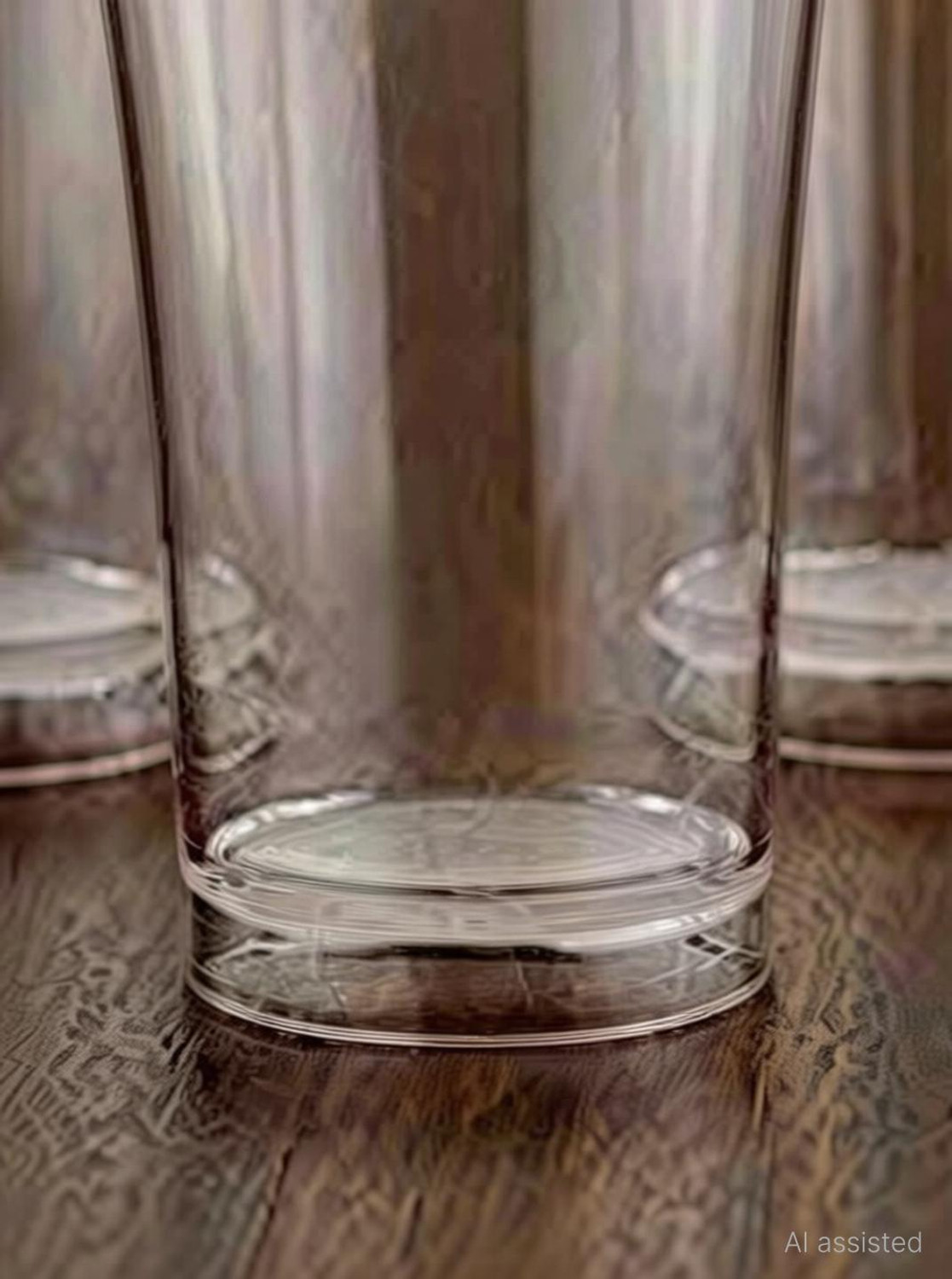Image of Finner (Pack of 6) Plastic Unbreakable Transparent Drinking Water Glass Set,Juice Glass for Kitchen Glass Set Water /Juice Glass