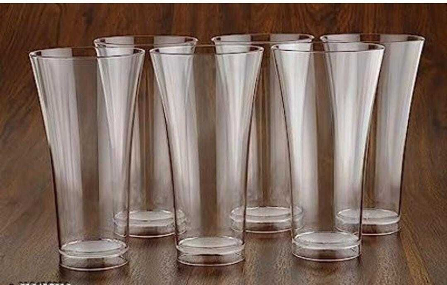 Image of Finner (Pack of 6) Plastic Unbreakable Transparent Drinking Water Glass Set,Juice Glass for Kitchen Glass Set Water /Juice Glass