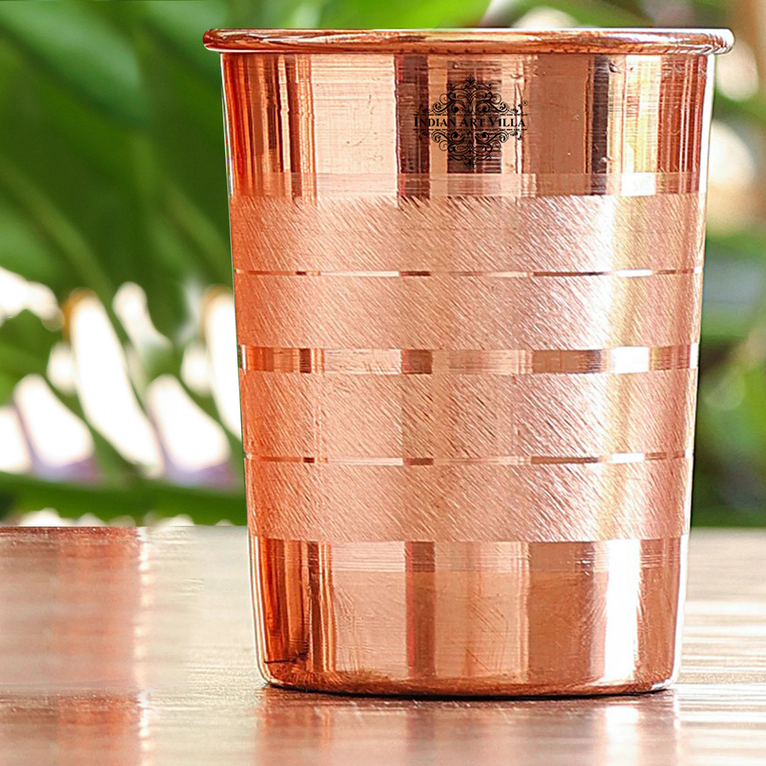Image of IndianArtVilla Copper Glass,Drinkware & Serveware,Good Health Benefits Glass Water /Juice Glass