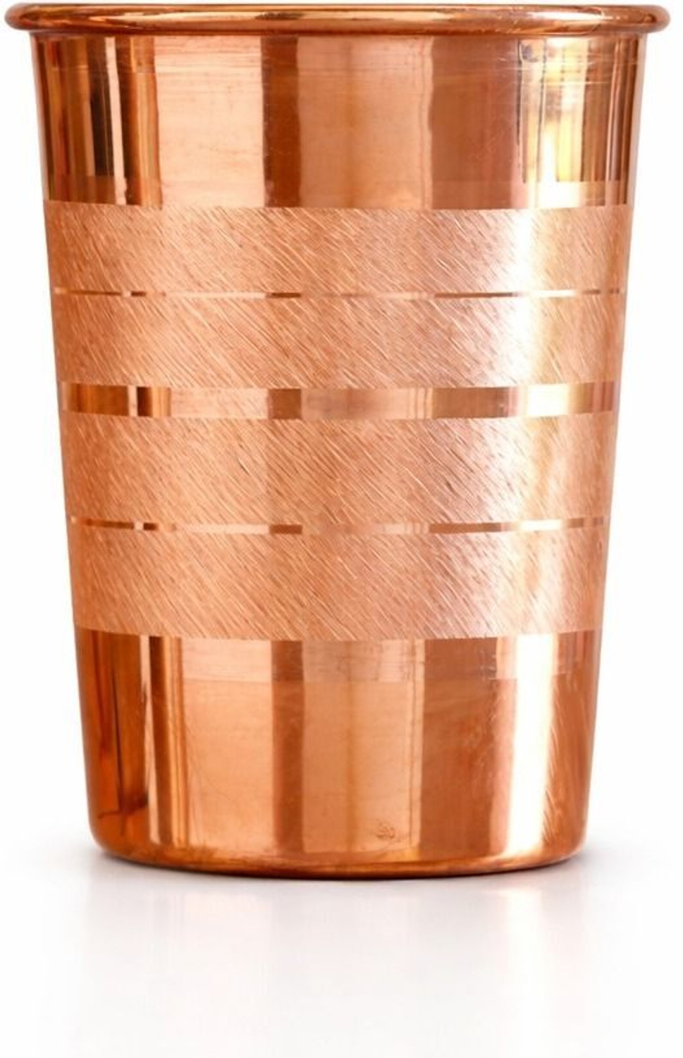 Image of RNova Craft 100 %Pure Copper Glass for Drinking Water | Ayurvedic Tamra Jal Tumbler Glass Water /Juice Glass