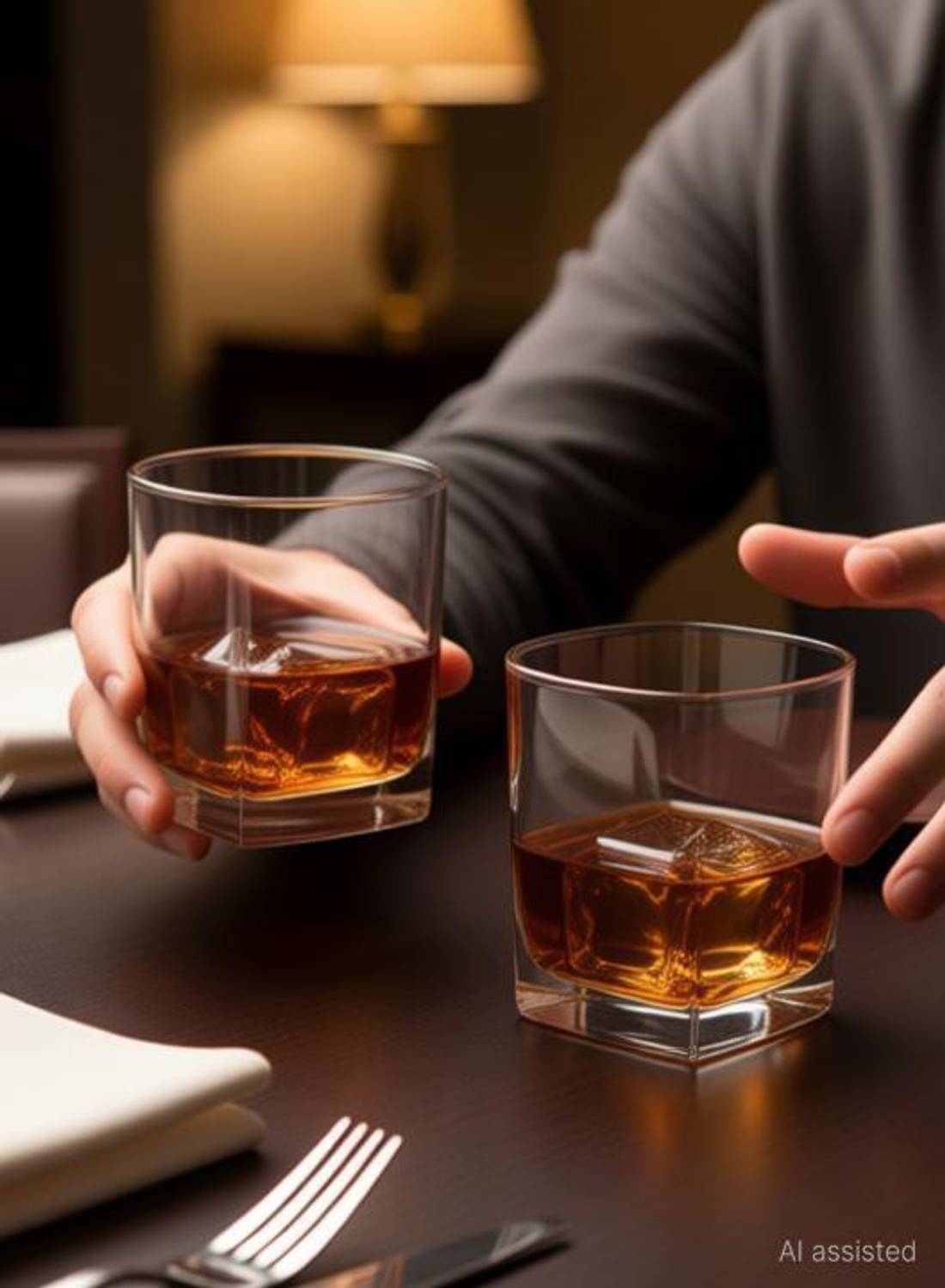 baluda (Pack of 2) Crystal Clear Square Whiskey glass set of 2 Glass Set (290 ml, Glass) Glass Set Glass Set Whisky Glass
