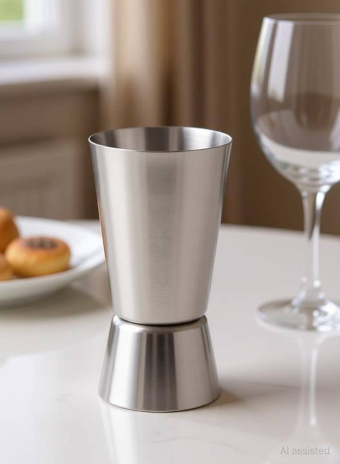 Bridge2Shopping (Pack of 2) 800016-PEG MEASURE Glass Set Shot Glass