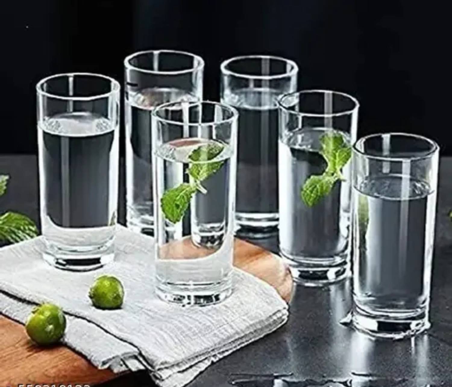 JYOTIXPRESS (Pack of 6) LEXURY PREMIUM STABLE WATER AND JUCIE GLASS MULTIPURPUS USE DAILY LIFE ENHANCE Glass Set Water/Juice Glass