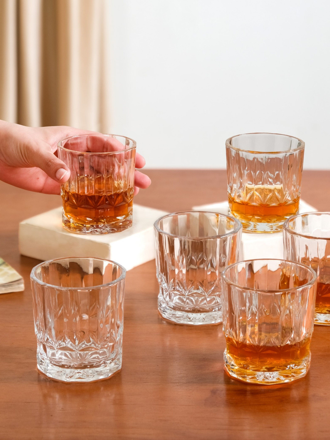 Image of Nestasia (Pack of 6) GBG171G16 Glass Set Whisky Glass